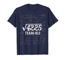 Load image into Gallery viewer, 65th Birthday Gift Tshirt - Square Root of 65 Years Old Men
