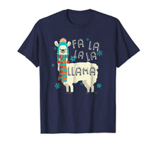 Load image into Gallery viewer, Fa La La La Llama T-Shirt - Cute Llama Christmas Shirt
