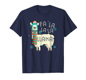 Fa La La La Llama T-Shirt - Cute Llama Christmas Shirt