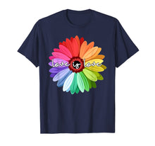 Load image into Gallery viewer, Love is love t-shirt love daisy lgbt rainbow shirt, gay
