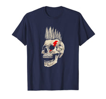 Load image into Gallery viewer, Punk Rock Skull T-Shirt Punks Not Dead Mohawk Style Tee Gift
