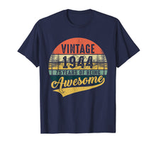 Load image into Gallery viewer, Retro Vintage 1944 TShirt 75th Birthday Gifts 75 Years Old
