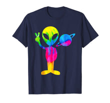 Load image into Gallery viewer, Vintage Retro 1970s Tie Dye Groovy Space Alien Peace T-Shirt
