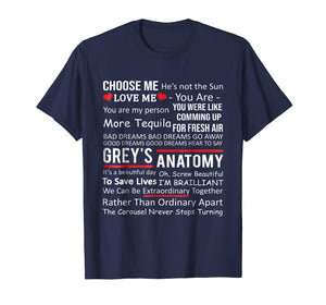Anatomy Grey's T-shirt Gifts - Movie Anatomy Shirt