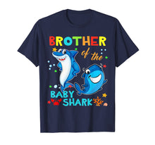 Load image into Gallery viewer, Brother Of The Baby Shark Birthday Brother Shark Shirt
