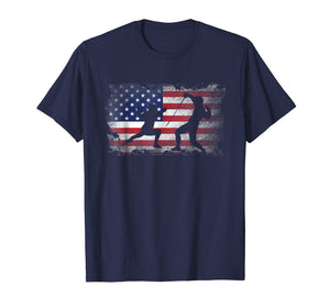 Fencing T Shirt American Flag USA Patriotic Player Gift