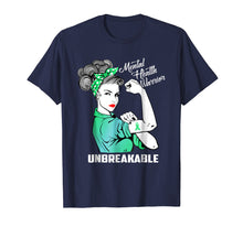 Load image into Gallery viewer, Mental Health Warrior Unbreakable - Awareness Month Shirt
