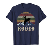 Load image into Gallery viewer, Bucking Rodeo Cowgirl Roping Horse Riding Retro T Shirt
