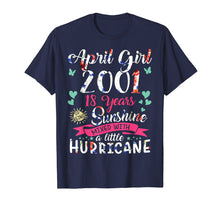 Load image into Gallery viewer, April Girls 2001 T Shirt 18 Years Old Awesome since 2001
