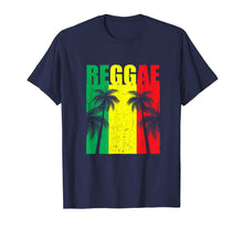 Load image into Gallery viewer, Reggae Flag Jamaican Vacation T-Shirt Gift with Palm Trees
