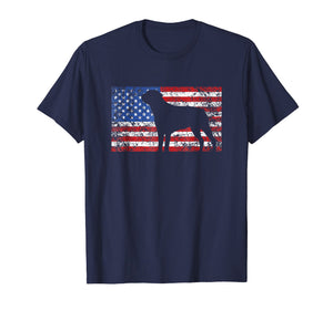 American Flag Rottweiler Dog Shirt 4th of July USA Gift