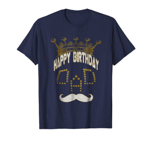 Happy birthday DAD T-SHIRT cute mustache skull