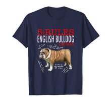 Load image into Gallery viewer, 5 Rules for English bulldog Owners t-shirt men women
