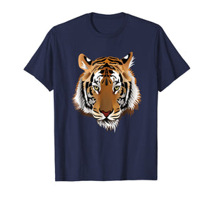 Tiger Head T-Shirt Animal Protection Cool Vintage Retro Tee