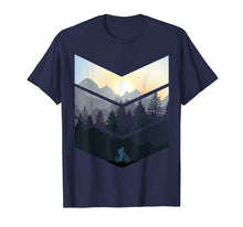 Load image into Gallery viewer, Chevron Herringbone Style Mountain Bike Nature Lover Tee
