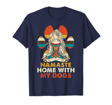 Load image into Gallery viewer, Namaste Home With My Dogs Yoga T-Shirt Funny Paw Tee

