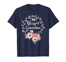 Load image into Gallery viewer, Blessed Grandma T-Shirt with floral, heart Mother&#39;s Day Gift
