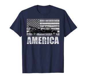 American Tow Truck Driver | Patriotic Pick-up T-shirt Gift