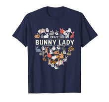 Load image into Gallery viewer, Crazy Bunny Lady Rabbit Lover Funny Cute Shirt Gift
