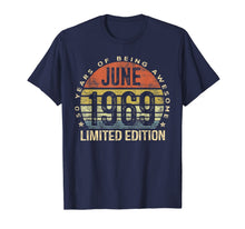 Load image into Gallery viewer, Born June 1969 Limited Edition T-Shirt 50th Birthday Gifts
