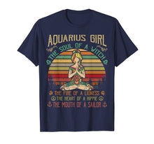 Load image into Gallery viewer, Aquarius Girl The Soul Of A Witch Birthday Women Love Yoga
