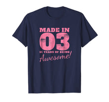 Load image into Gallery viewer, Sweet 16th Birthday Party Gifts 16 Years Old 2003 T-Shirt
