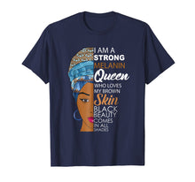 Load image into Gallery viewer, Strong Melanin Queen Afrocentric Beauty Shades T-Shirt
