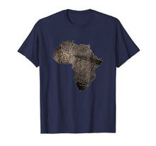 Load image into Gallery viewer, Africa DNA T Shirt Flag Thumb Fingerprint Roots Proud Tee
