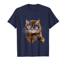 Load image into Gallery viewer, Brown Tabby Kitten in Galaxy Sunglass, Cat, T-Shirt
