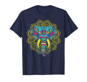 Elephant Lover t shirt; Colorful Elephant t shirt; Mandala
