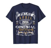 Load image into Gallery viewer, Classic 33rd birthday gift Vintage April 1986 tee shirt
