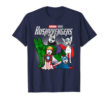 Load image into Gallery viewer, Huskyvengers Shirt - Funny Siberian Husky Dog Lover T Shirt
