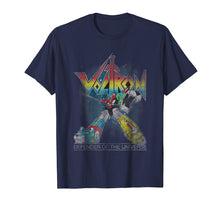 Load image into Gallery viewer, Voltron Retro Defender Rainbow Graphic T-Shirt
