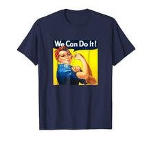 Load image into Gallery viewer, Women's Rosie The Riveter We Can Do It Retro WW2 Tee T-Shirt
