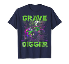 Load image into Gallery viewer, Grave Green Digger T-shirt Monster Truck Shirt Tee Kids
