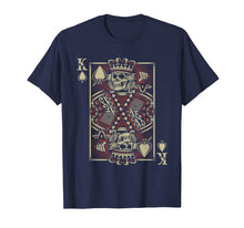 Load image into Gallery viewer, Skull Motorcycle Shirt Biker King of Spades Card Game Poker
