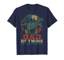 Load image into Gallery viewer, Mens Dad of Twins is a Walk in the Park Shirt Dinosaurs Papa
