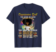 Load image into Gallery viewer, Capricorn Girl You Know My Name Not My Story T-Shirt
