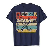 Load image into Gallery viewer, Retro Vintage Daddy Plumber T-Shirt Funny Plumbing Dad Gift
