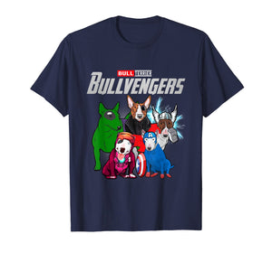 Funny Bull Terrier Dog Lover Gift Bullvengers For Women Men T-Shirt