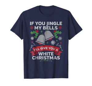 Mens Jingle My Bells Funny Adult Christmas Pajama T-shirt