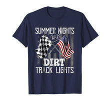 Load image into Gallery viewer, Summer Nights and Dirt Track Lights Moto racing T-Shirt

