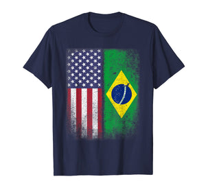 Brazil Usa Flag Brazilian American Gift Bandeira do Brasil L