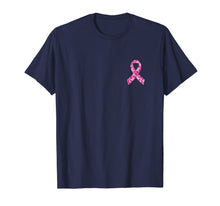 Load image into Gallery viewer, Camo pink ribbon pocket print breast cancer awareness T-Shirt
