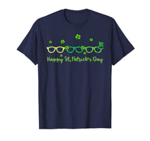 Load image into Gallery viewer, Happy St Patrick's Day Leprechaun Optometrist Funny Glasses T-Shirt-577696
