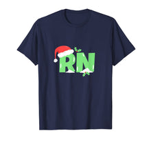 Load image into Gallery viewer, Christmas Nurse RN SHIRT Nurse Holiday Shirts Santa Hat T-Shirt
