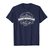 Load image into Gallery viewer, Smoky Mountains National Park - Round Vintage Classic Design T-Shirt
