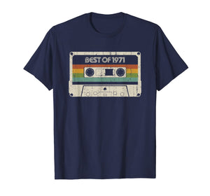 Vintage Best of 1971 48th Birthday Cassette T-Shirt