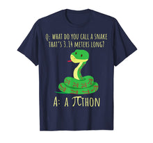 Load image into Gallery viewer, Python Pithon Pi Symbol Funny Math Teacher Pi Day Shirt T-Shirt-115441
