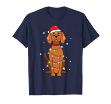 Load image into Gallery viewer, Vizsla Christmas Lights Mom Dad Dog Gift T-Shirt
